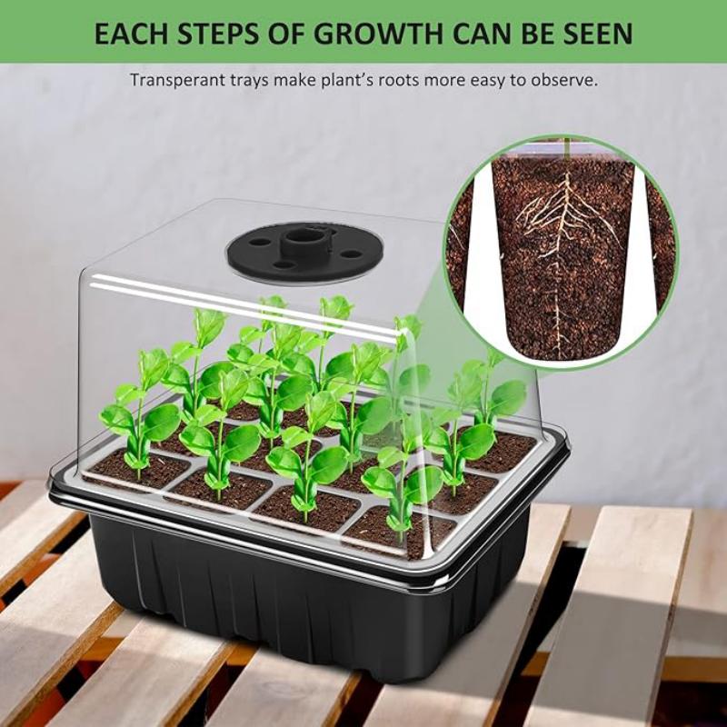 ถาดเพาะเมล็ดพร้อมไฟปลูก, โดมคว - Humidity Dome Kit บทวิจารณ์และราคา
