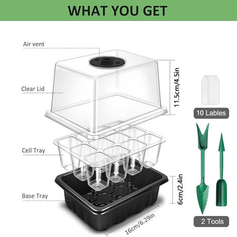 ถาดเพาะเมล็ดพร้อมไฟปลูก, โดมคว - Humidity Dome Kit บทวิจารณ์และราคา